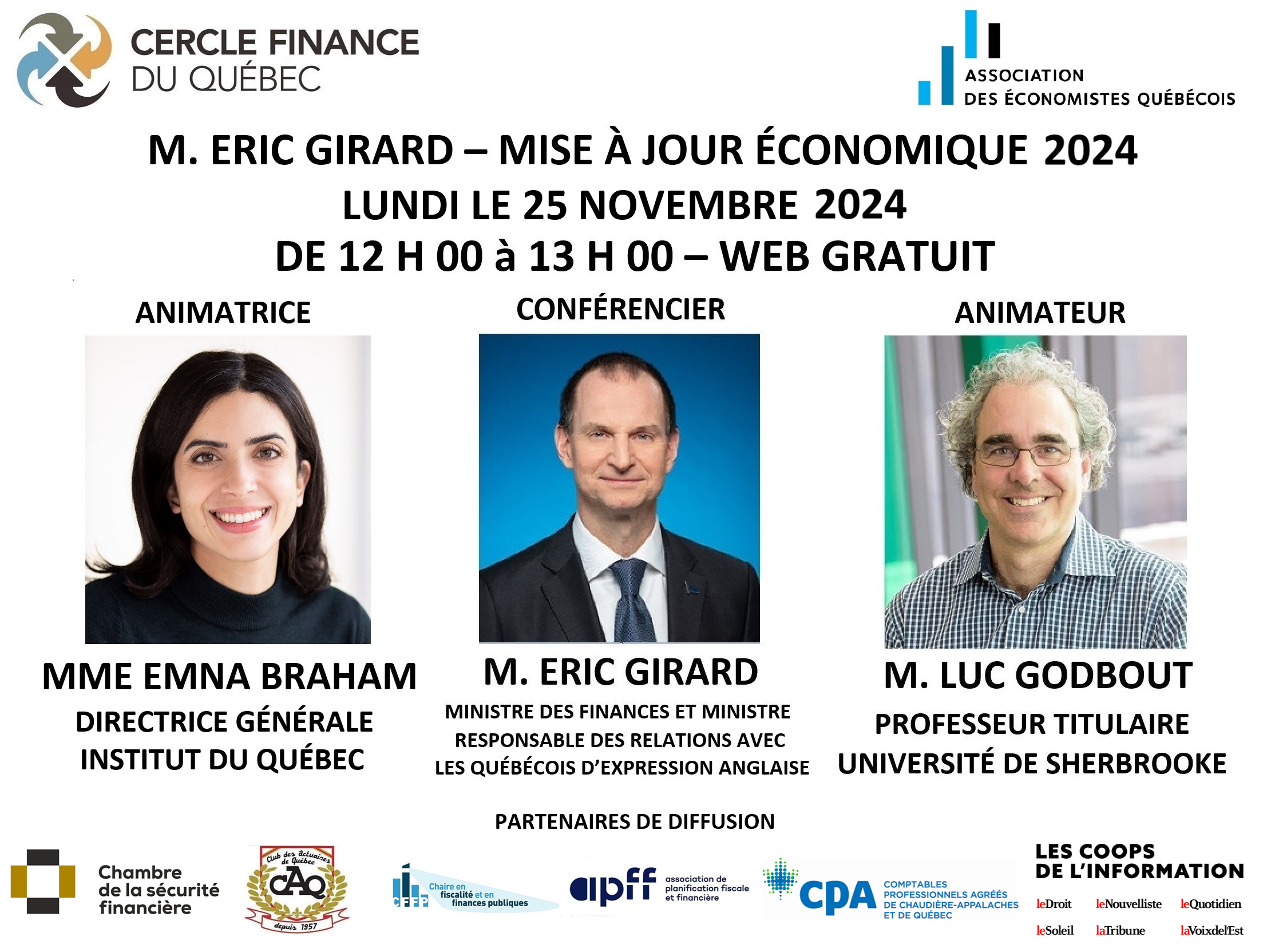 M. Eric Girard - Mise à jour du Budget (Nov. 2024)