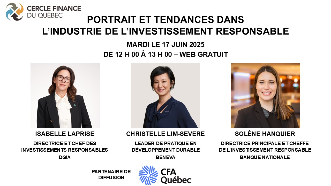 Portrait et tendances dans l'industrie de l'investissement responsable