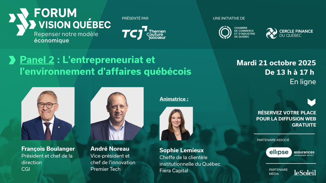 Forum Vision Québec 2025 - Repenser notre modèle économique