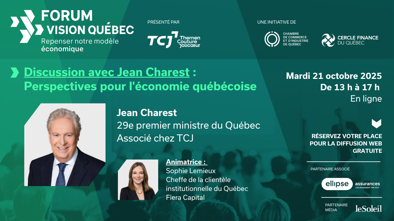 Forum Vision Québec 2025 - Repenser notre modèle économique
