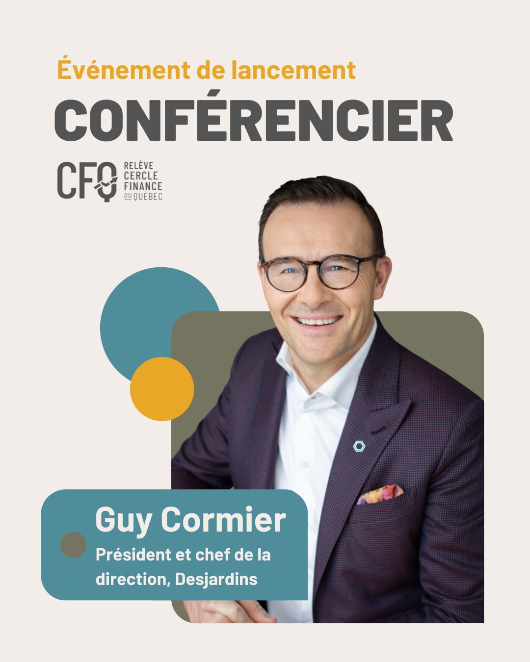 Lancement Relève CFQ - Discussion avec M. Guy Cormier